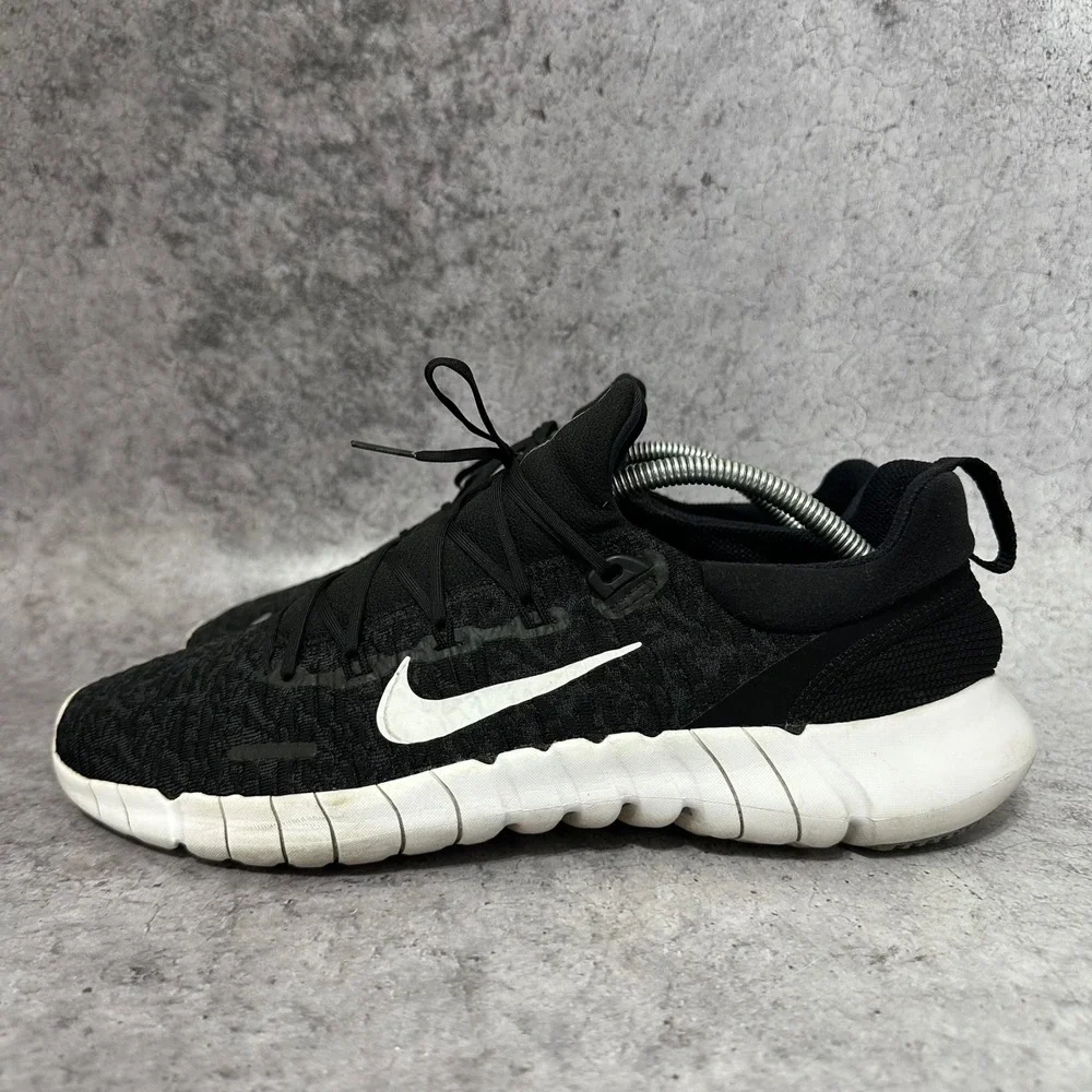 Nike Free Run 5.0 Mens 11 Black Running Shoes CZ1884-001 Next Nature Low Top
